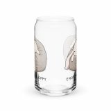 Emotionally Floppy – Can-Shaped Glass 16oz 16oz back — The Floppy Collection