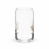Too Soft For This – Can-Shaped Glass 16oz 16oz back — The Floppy Collection