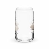 Too Soft For This – Can-Shaped Glass 16oz 16oz front — The Floppy Collection