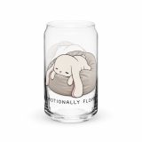 Emotionally Floppy – Can-Shaped Glass 16oz 16oz left — The Floppy Collection