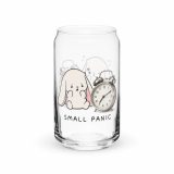 Small Panic Bunny – Can-Shaped Glass 16oz 16oz left — The Floppy Collection