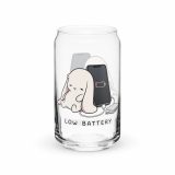 Low Battery Bunny – Can-Shaped Glass 16oz 16oz right — The Floppy Collection