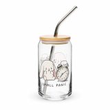Small Panic Bunny - Can-shaped glass