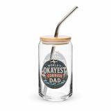 World’s Okayest Cornish Dad - Can-shaped glass