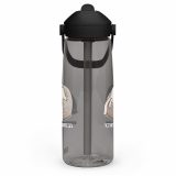 Emotionally Floppy – Flip Straw Water Bottle charcoal left — The Floppy Collection