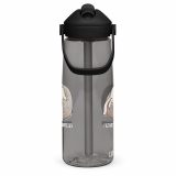 Emotionally Floppy – Flip Straw Water Bottle charcoal right — The Floppy Collection