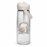 Emotionally Floppy – Flip Straw Water Bottle clear back — The Floppy Collection