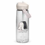 Low Battery Bunny – Flip Straw Water Bottle clear back — The Floppy Collection