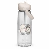 Small Panic Bunny – Flip Straw Water Bottle clear back — The Floppy Collection