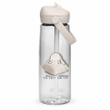 Too Soft For This – Flip Straw Water Bottle clear back — The Floppy Collection