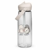 Small Panic Bunny – Flip Straw Water Bottle clear front — The Floppy Collection
