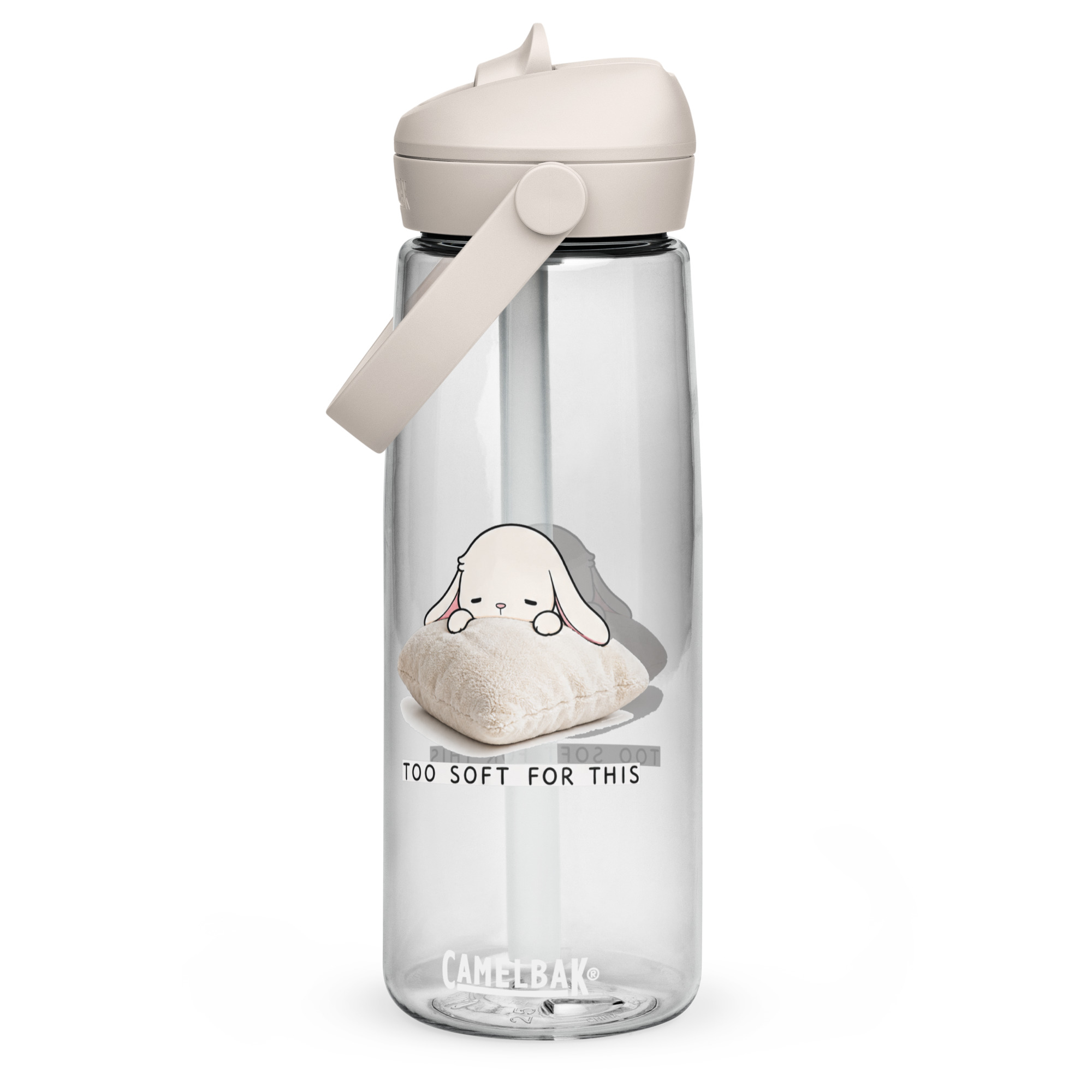 Too Soft For This – Flip straw water bottle