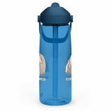 Emotionally Floppy – Flip Straw Water Bottle oxford blue left — The Floppy Collection