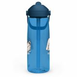 Small Panic Bunny – Flip Straw Water Bottle oxford blue left — The Floppy Collection