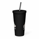 Too Soft For This – Insulated Tumbler with a Straw black 20oz back — The Floppy Collection