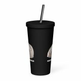 Emotionally Floppy – Insulated Tumbler with a Straw black 20oz front — The Floppy Collection