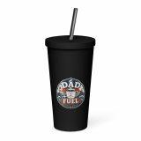 Dad Fuel - Insulated tumbler with a straw