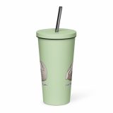 Emotionally Floppy – Insulated Tumbler with a Straw mint 20oz front — The Floppy Collection