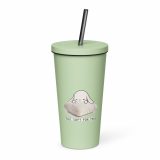 Too Soft For This – Insulated Tumbler with a Straw mint 20oz left — The Floppy Collection