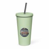 World’s Okayest Cornish Dad - Insulated tumbler with a straw