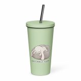 Emotionally Floppy – Insulated Tumbler with a Straw mint 20oz right — The Floppy Collection