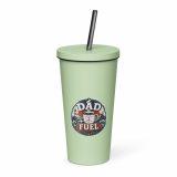 Dad Fuel - Insulated tumbler with a straw