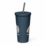 Emotionally Floppy – Insulated Tumbler with a Straw navy 20oz back — The Floppy Collection