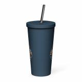 World’s Okayest Cornish Dad - Insulated tumbler with a straw