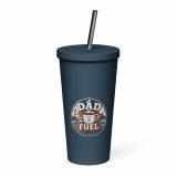 Dad Fuel - Insulated tumbler with a straw