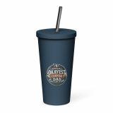 World’s Okayest Cornish Dad - Insulated tumbler with a straw