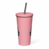 Dad Fuel - Insulated tumbler with a straw