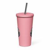 Dad Fuel - Insulated tumbler with a straw