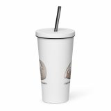 Emotionally Floppy – Insulated Tumbler with a Straw white 20oz back — The Floppy Collection
