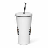 Dad Fuel - Insulated tumbler with a straw