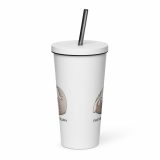 Emotionally Floppy – Insulated Tumbler with a Straw white 20oz front — The Floppy Collection