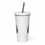Dad Fuel - Insulated tumbler with a straw