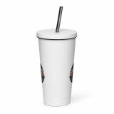World’s Okayest Cornish Dad - Insulated tumbler with a straw