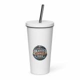 World’s Okayest Cornish Dad - Insulated tumbler with a straw