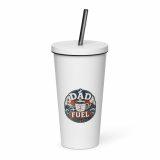 Dad Fuel - Insulated tumbler with a straw