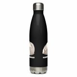Emotionally Floppy – Stainless Steel Water Bottle black 17oz back — The Floppy Collection