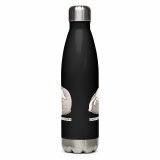 Emotionally Floppy – Stainless Steel Water Bottle black 17oz front — The Floppy Collection