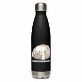 Emotionally Floppy – Cute Relatable Bunny Design - Stainless steel water bottle