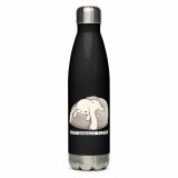 Emotionally Floppy – Stainless Steel Water Bottle black 17oz right — The Floppy Collection