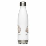 Emotionally Floppy – Stainless Steel Water Bottle white 17oz back — The Floppy Collection