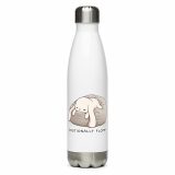 Emotionally Floppy – Stainless Steel Water Bottle white 17oz left — The Floppy Collection