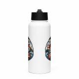 Dad Fuel - Stainless steel water bottle with a straw lid