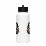 Dad Joke Loading - Stainless steel water bottle with a straw lid