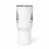 Emotionally Floppy – Travel Mug with a Handle white 25oz front — The Floppy Collection