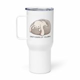 Emotionally Floppy – Travel Mug with a Handle white 25oz right — The Floppy Collection