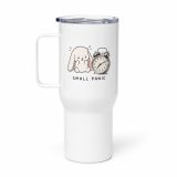 Small Panic Bunny – Travel Mug with a Handle white 25oz right — The Floppy Collection